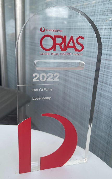 Australia Post ORIAS award trophy